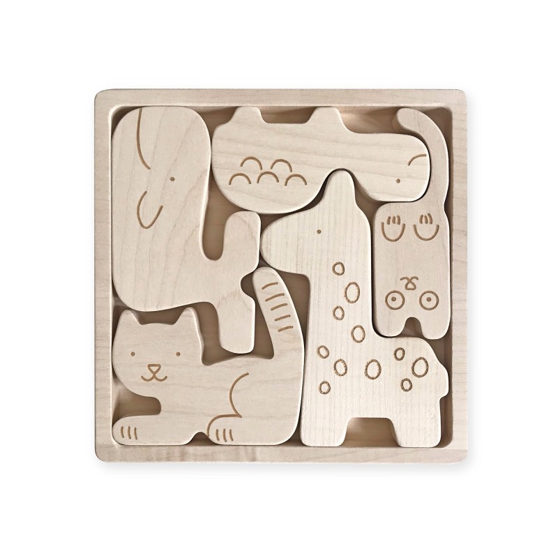 puzzle animaux en bois 1
