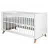 Evolving bed 70x140 Gaspard white/wood