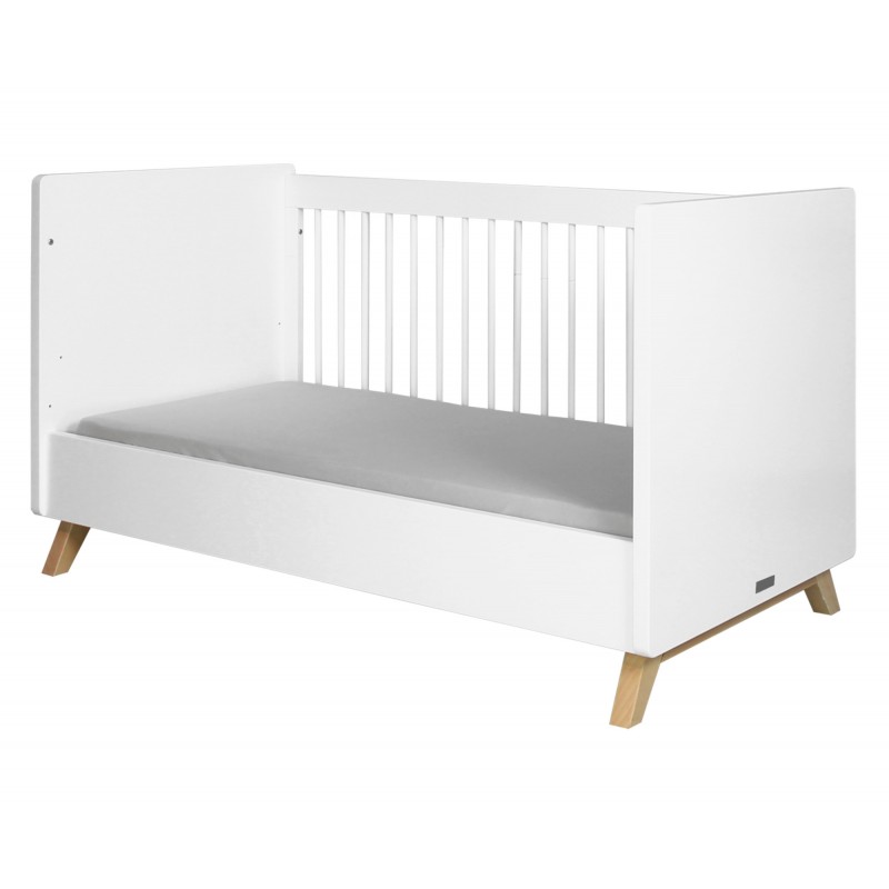 Evolving bed 70x140 Gaspard white/wood 2
