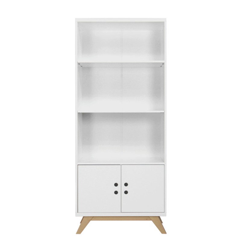 bookcase gaspard white/wood