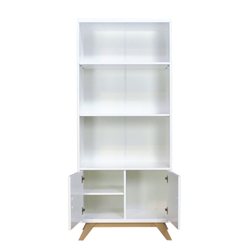 bookcase gaspard white/wood 2