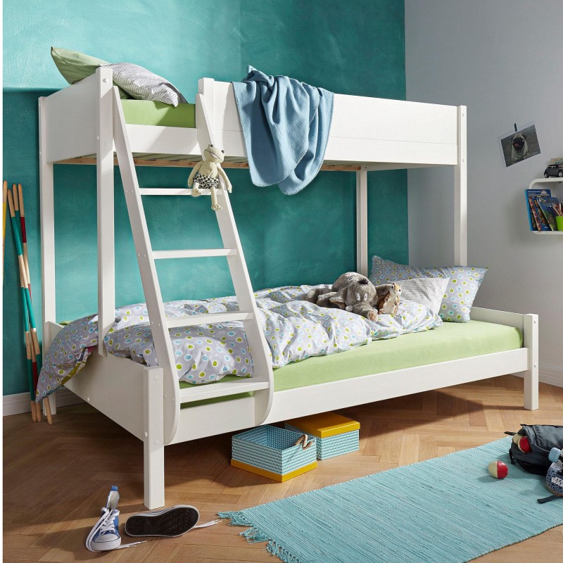 Pack Bunk Bed 2 Mattresses 140 90x200, How Tall Are Most Bunk Beds Made Out Of