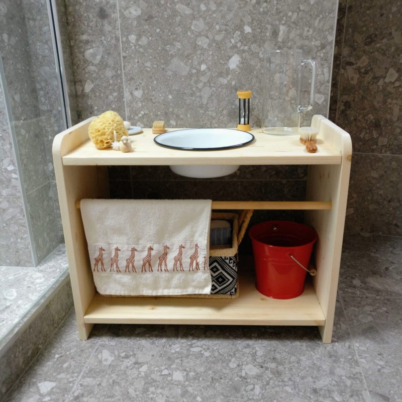 Mobilier Montessori une vasque salle de bain 4