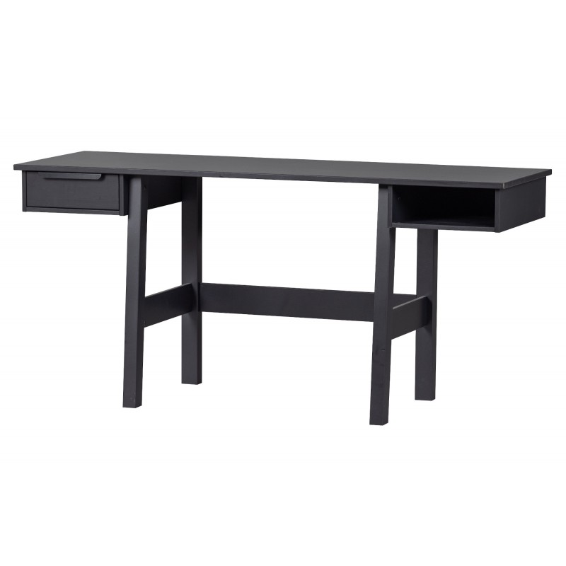 desk in solid pine edgar black 2