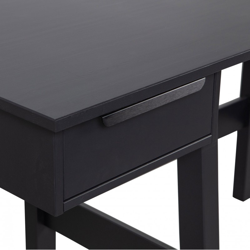 desk in solid pine edgar black 4