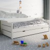 pull out bed 90x200 arthur white