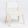 chaise enfant bois naturel/blanc