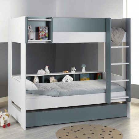 Bunk bed with storage space
