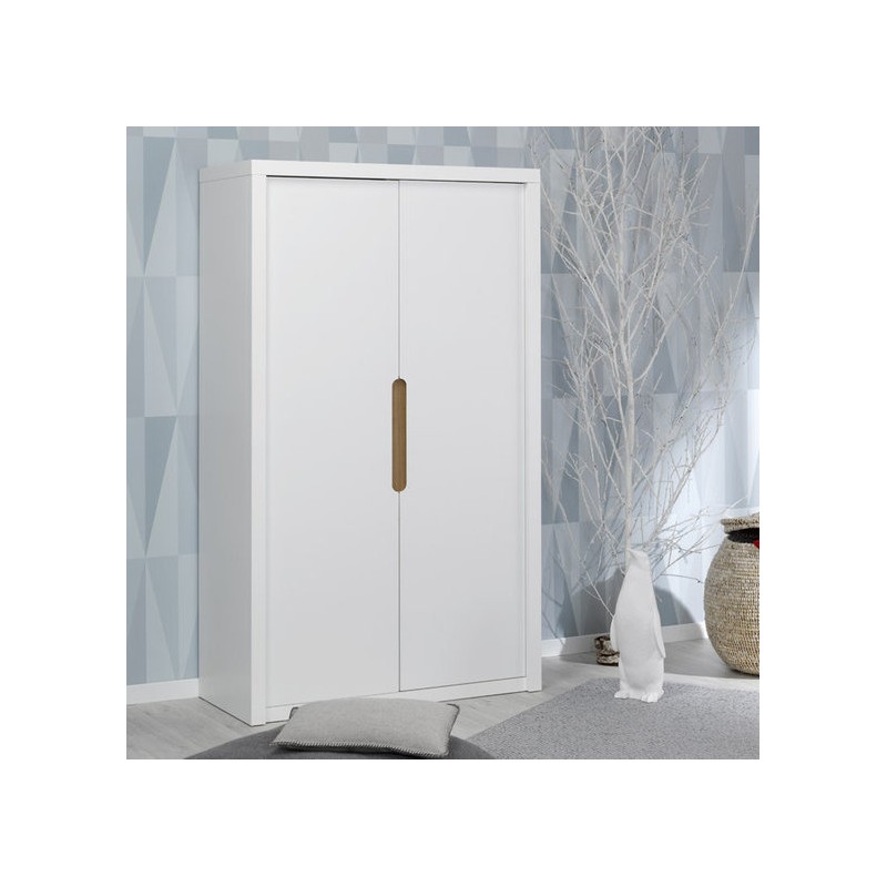armoire 2 portes blanc