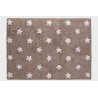 tapis 120x60 lavable étoiles lin