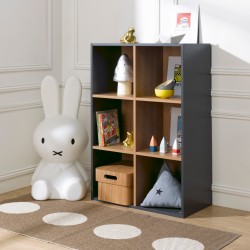 https://www.alfredetcompagnie.com/13411-home_default/bookcase-6-compartments-100x68x35-anthracite-grey.jpg