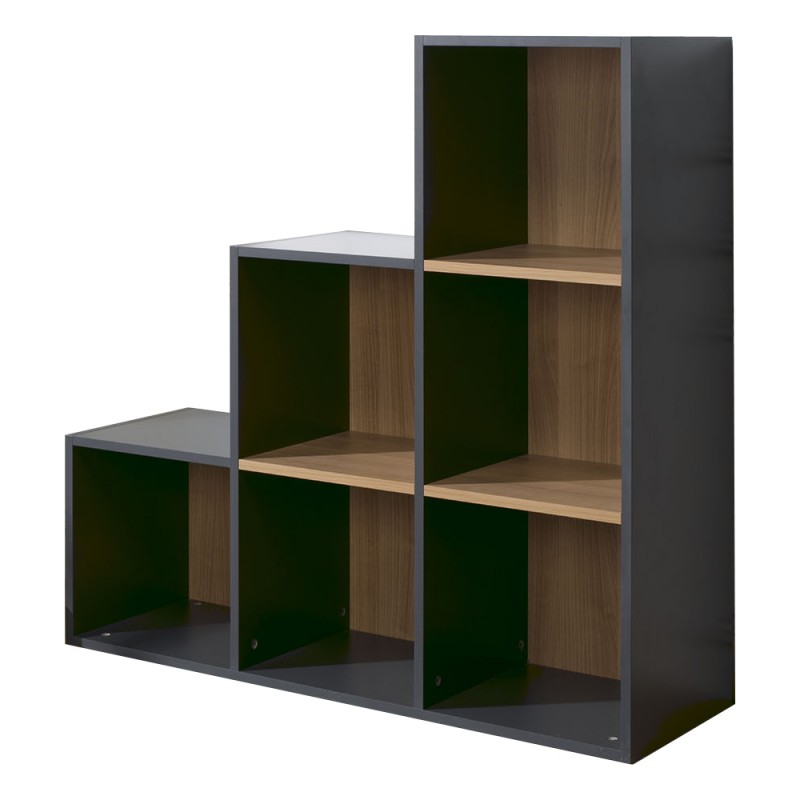 staircase bookcase 6 compartments