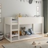 half-height reversible children's bed 90x200 charlie white