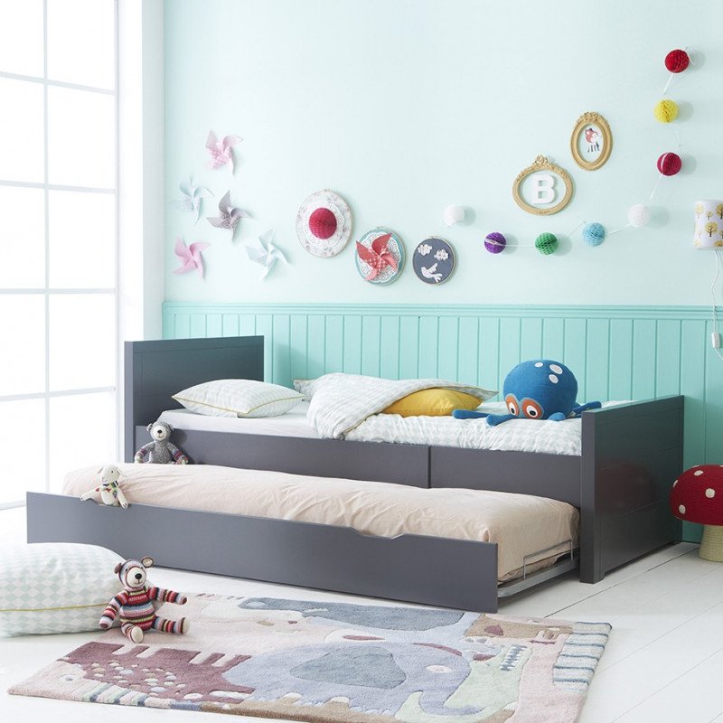 Extendable Bed For Children 90x140 170 0 Anthracite Grey