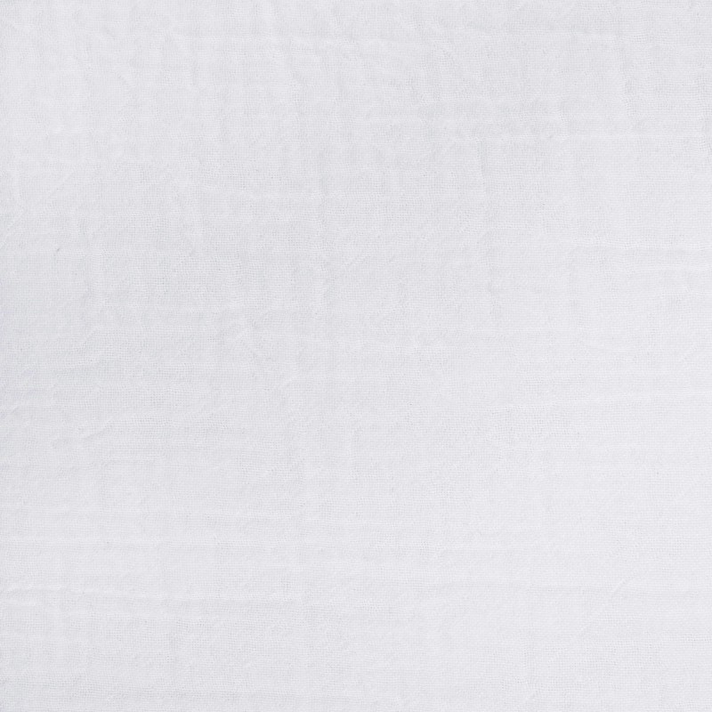 parure de lit coton bio froissé blanc 220x240